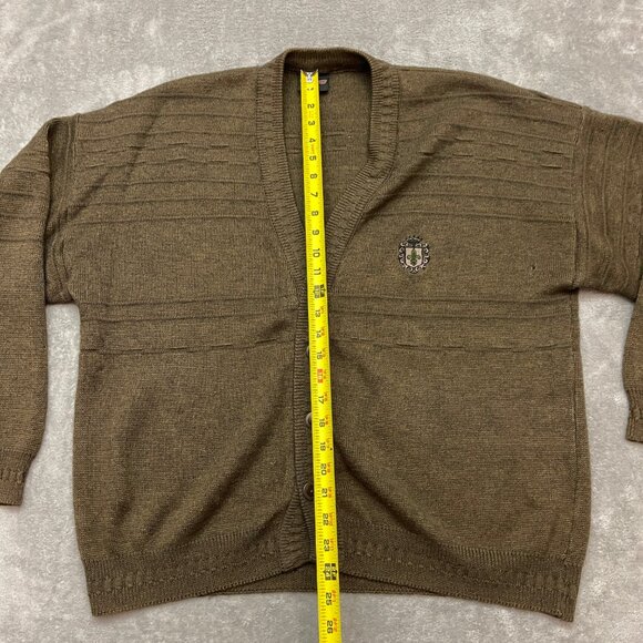 Vintage Westbury Sweater Cardigan Size XL Green Wool Blend Button Up - Picture 6 of 11